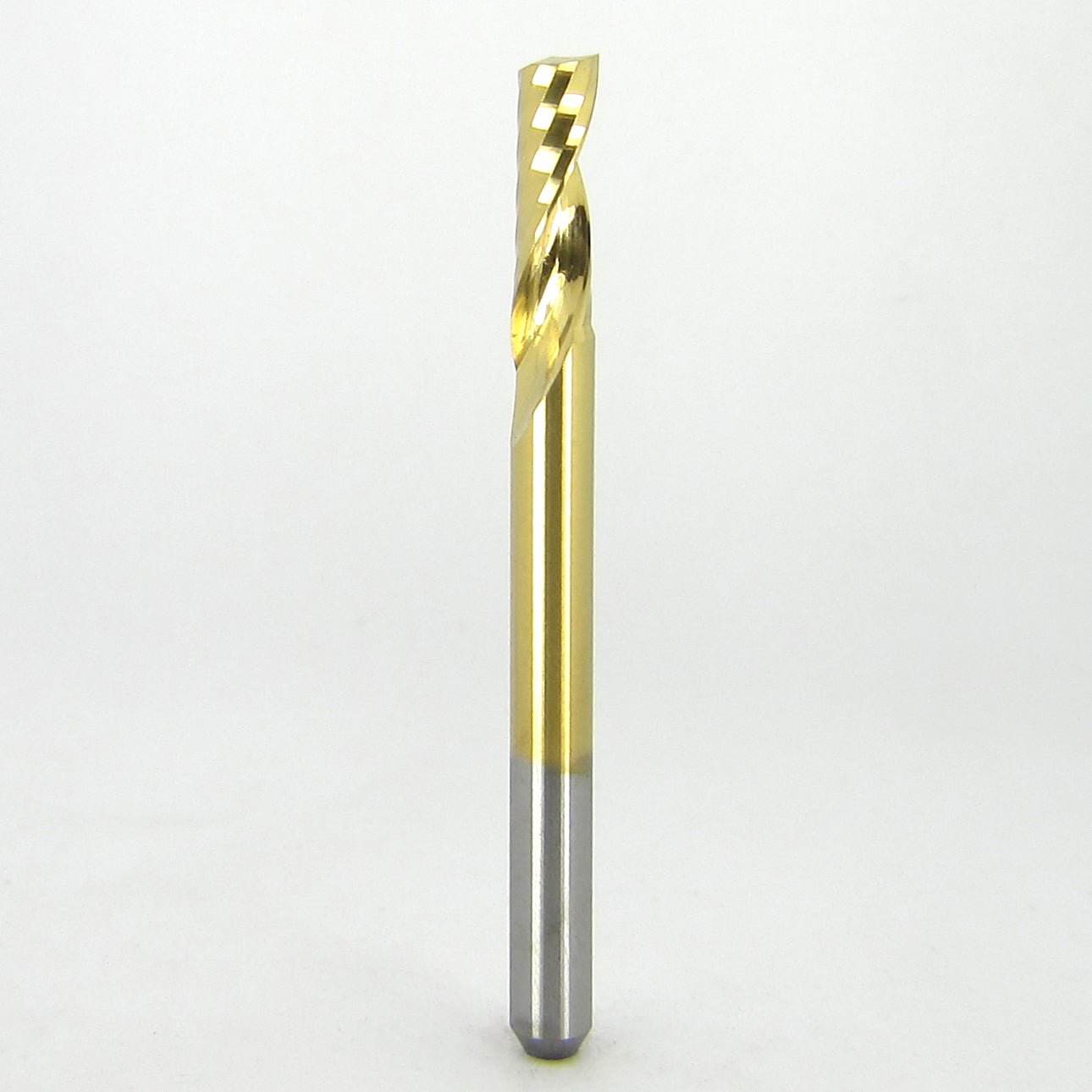 1/8 o flute single flute carbide end mill tin coated

