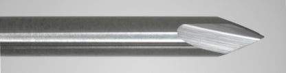 3.00mm (0.118") 60° 2-Flute Spiral V-Engraver Solid Carbide 2.00" OAL 3mm Shank Chamfer Deburring Tool
