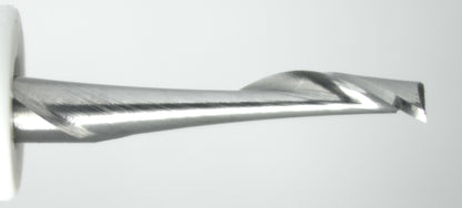 single flute end mill cutting edge close up carbide
