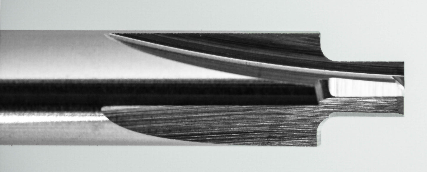 corner rounding end mill cutting edge radius close-up