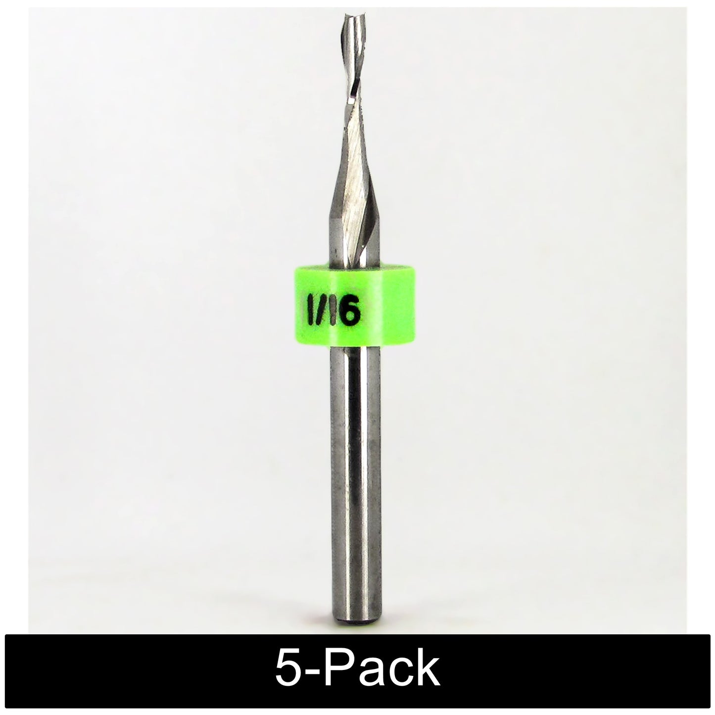 1/16 inch 2 flute carbide end mill fish tail tip 1/8 shank