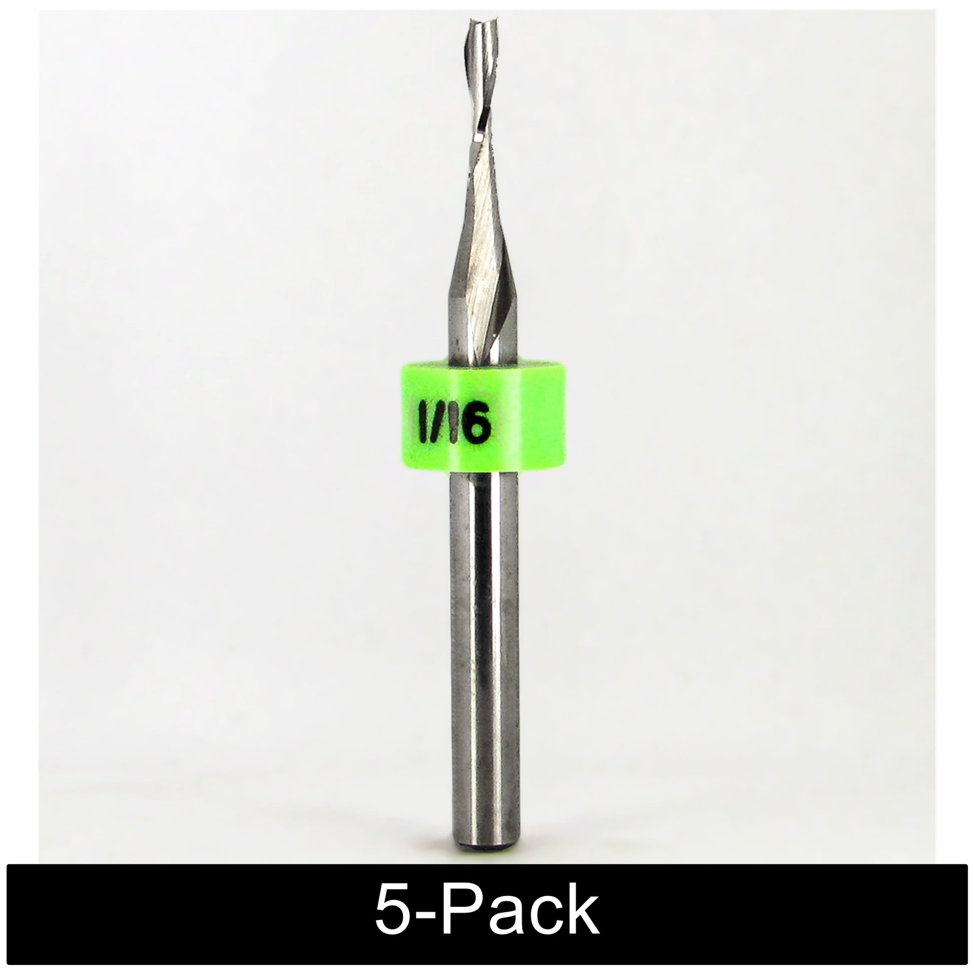 1/16 inch 2 flute carbide end mill fish tail tip 1/8 shank