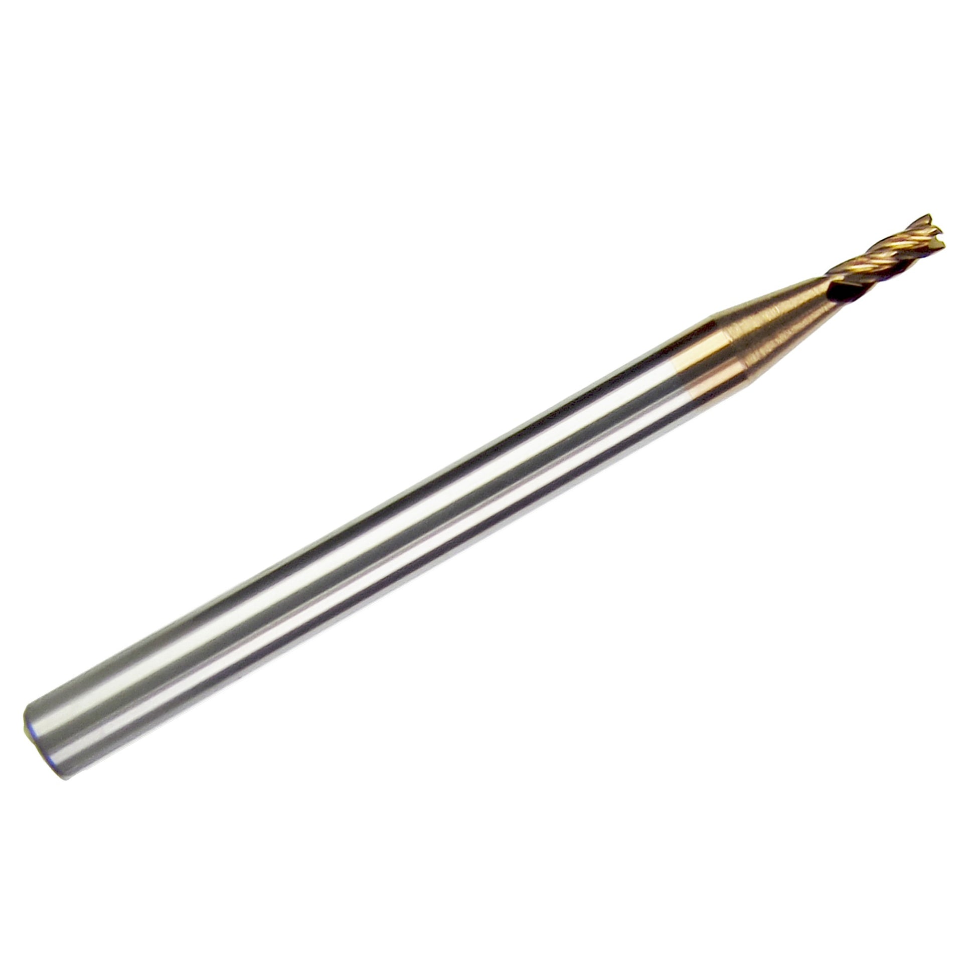 2.00mm 4-flute AlTiN-coated carbide square end mill with 4mm shank and 55-degree helix