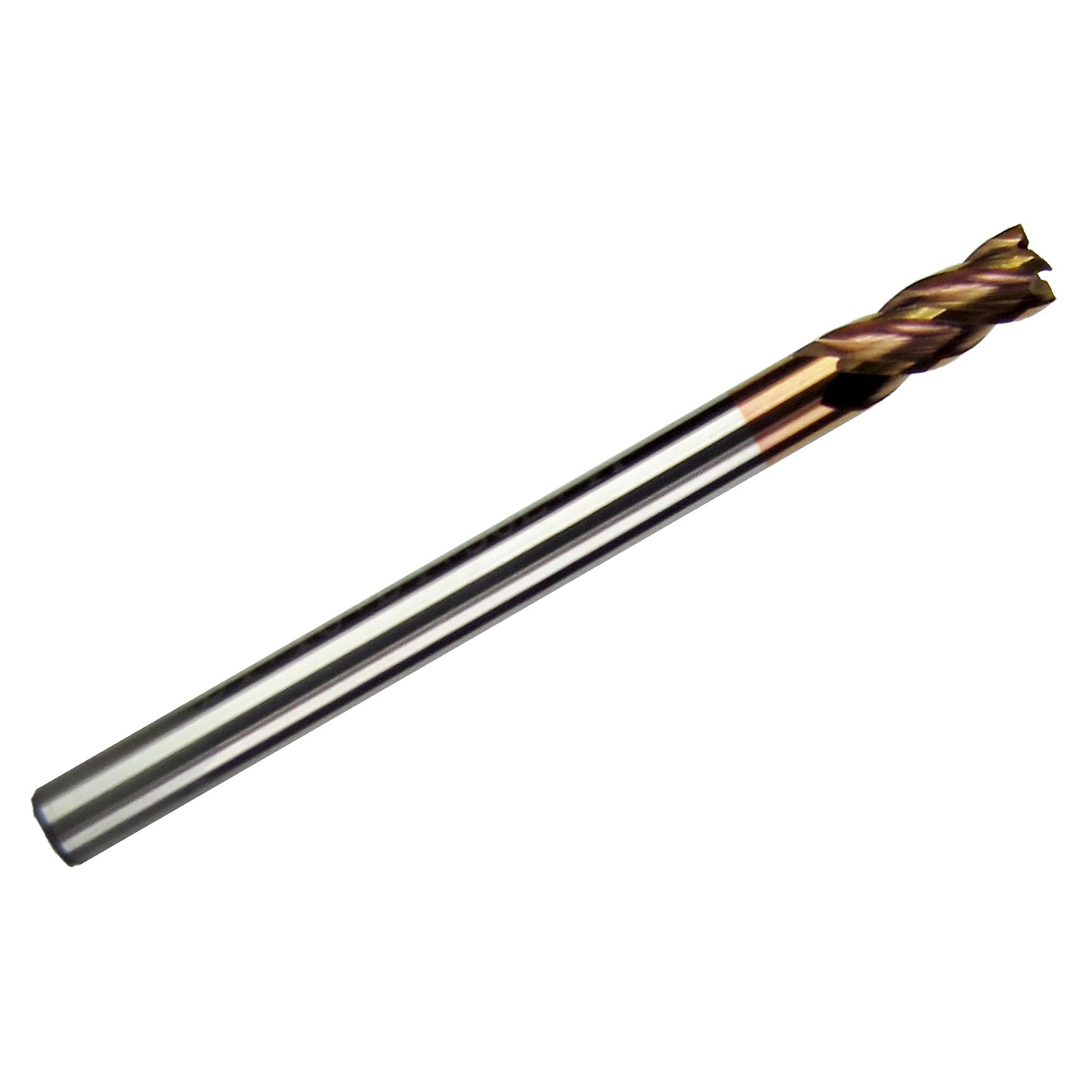4.00mm 4-flute AlTiN-coated carbide square end mill with 4mm shank and 55-degree helix