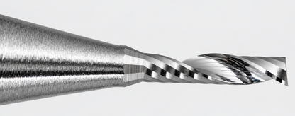 0.0472" (1.2mm) x 5mm LOC Single O-Flute Carbide End Mill, Up Cut, 1/8" Shank | MO-115
