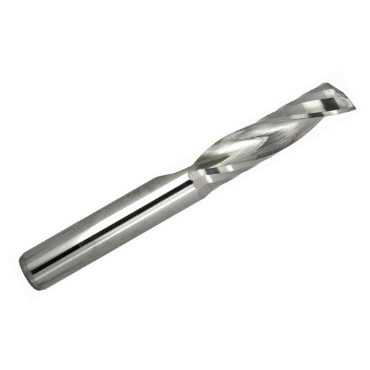0.236" (6mm) x 25mm LOC Single O-Flute Carbide End Mill, Up Cut, 50mm OAL, 6mm Shank MO-235