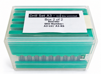 .0180"–.0472" 100 Pc Carbide Drill Bit Set | 10 Sizes, 1/8" Shank | A3