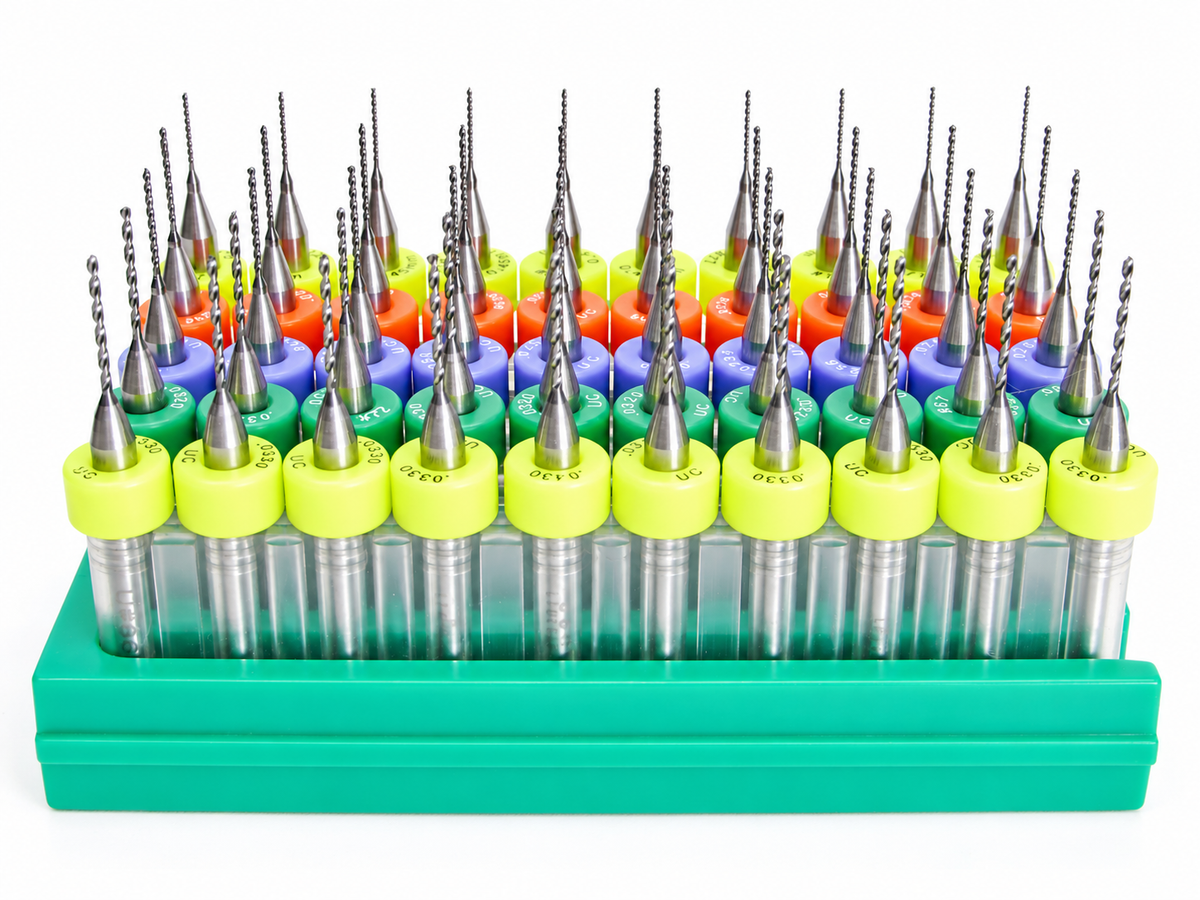 .0180"–.0472" 100 Pc Carbide Drill Bit Set | 10 Sizes, 1/8" Shank | A3