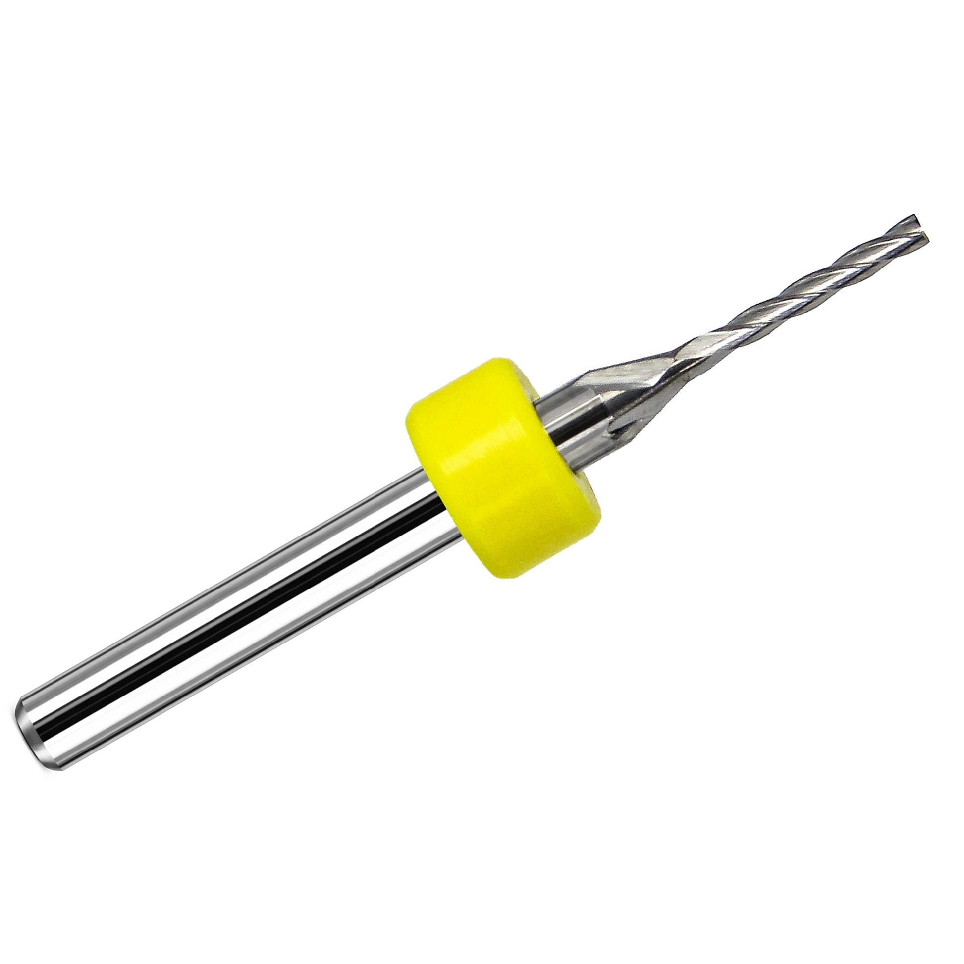0.0500 inch 4 flute up cut carbide end mill with square end and 1/8 inch shank