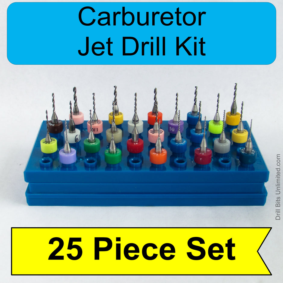 Drill Sets for Carburetor Jet Tuning Drill Bits Unlimited