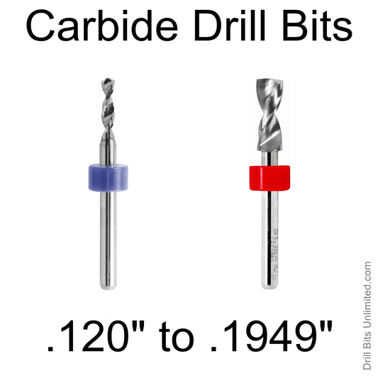 Carbide Drill Bits - Diameters .120" to  .1949 CD4