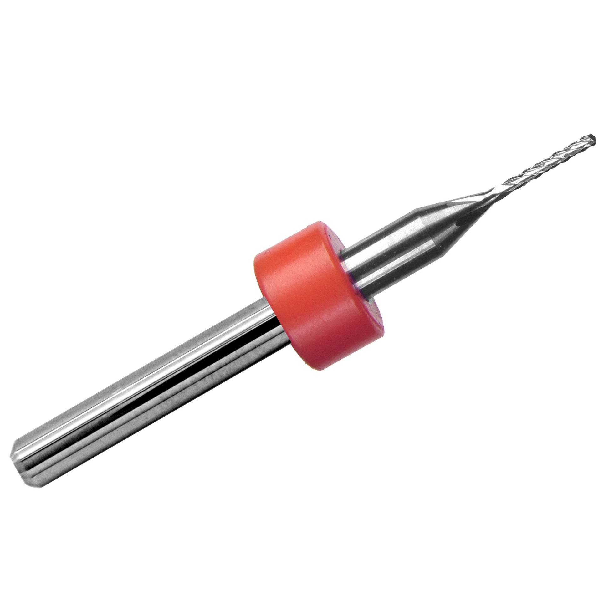 1/32 inch diamond flute carbide router with drill point tip and up cut design