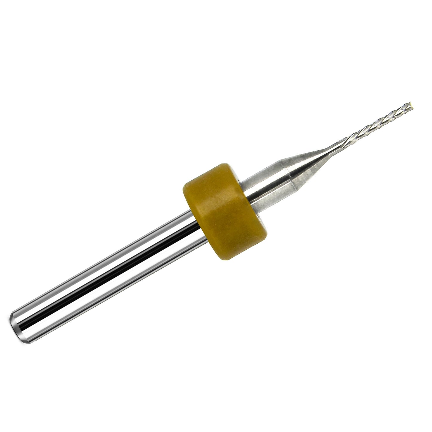 1/32 inch diamond flute carbide router with down cut design and fish tail tip