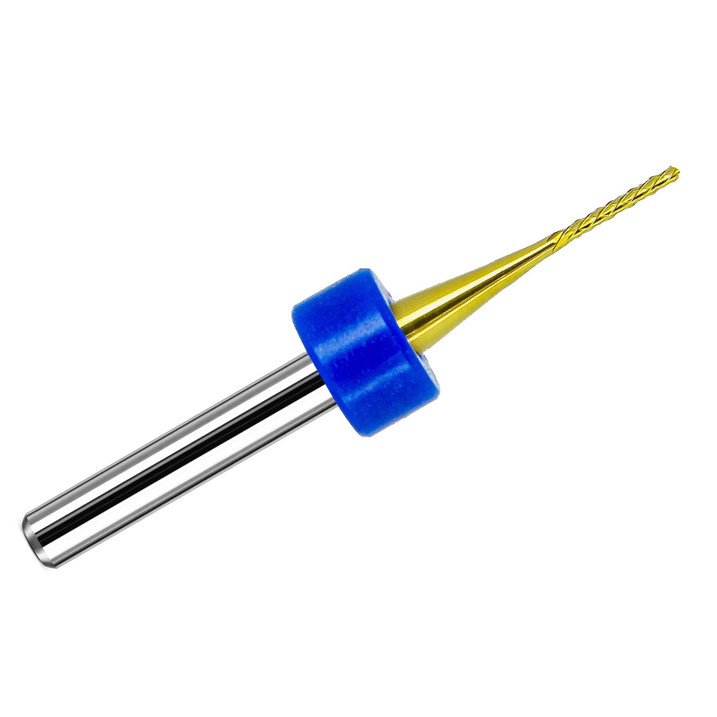 1/32 inch diamond flute carbide router with TiN coating and down cut design