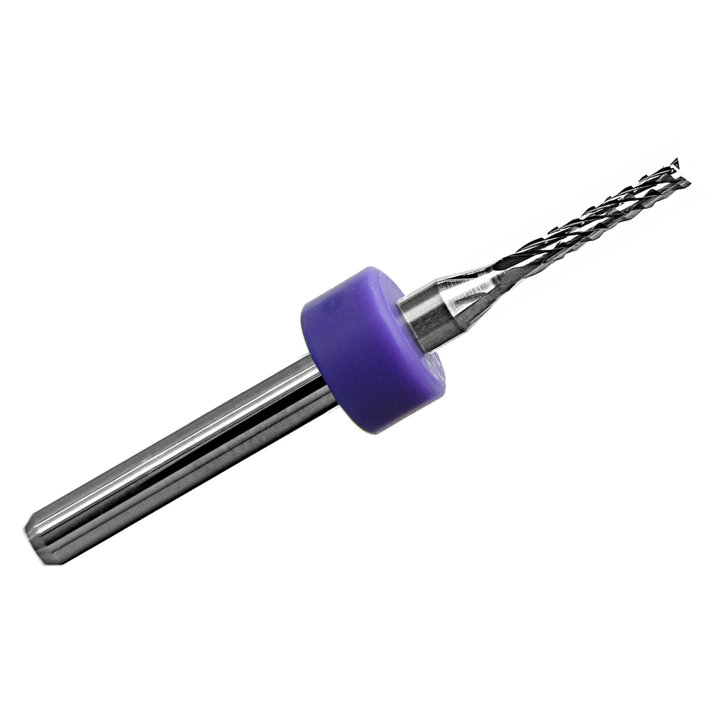 1.30mm diamond flute carbide router with fish tail tip and 1/8 inch shank