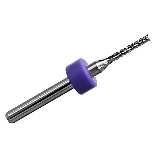 1.30mm diamond flute carbide router with fish tail tip and 1/8 inch shank