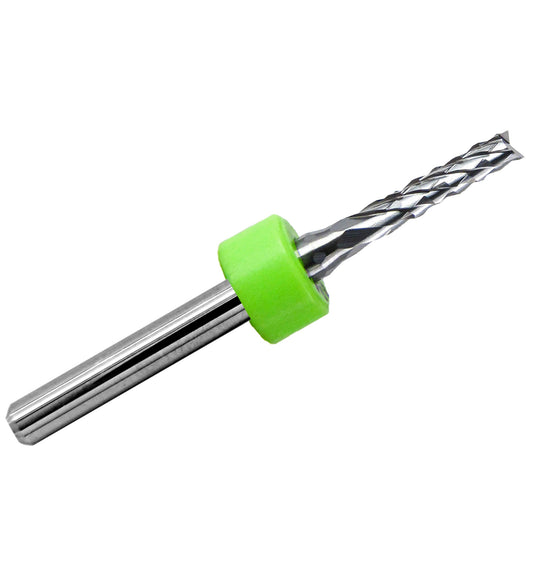 3/32 inch 2.40mm diamond flute carbide router with fish tail tip and 1/8 inch shank