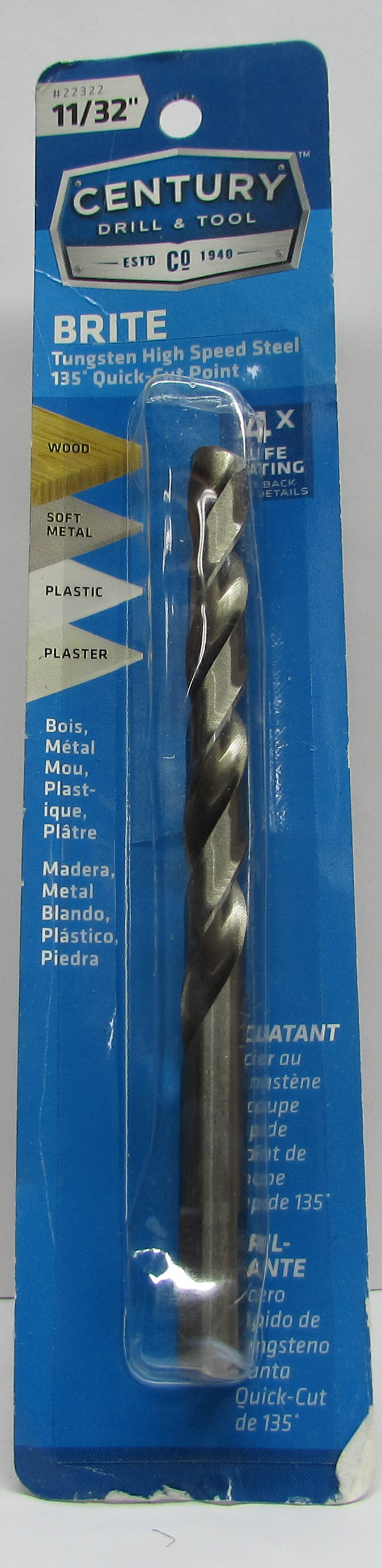 HSS Fractional Drill Bits, Assorted Brands & Sizes