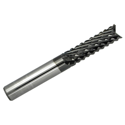 8.00mm (.3150") DLC-Coated Diamond Flute Router, 25mm LOC, Fish Tail, Up-Cut, 8mm Shank | K021