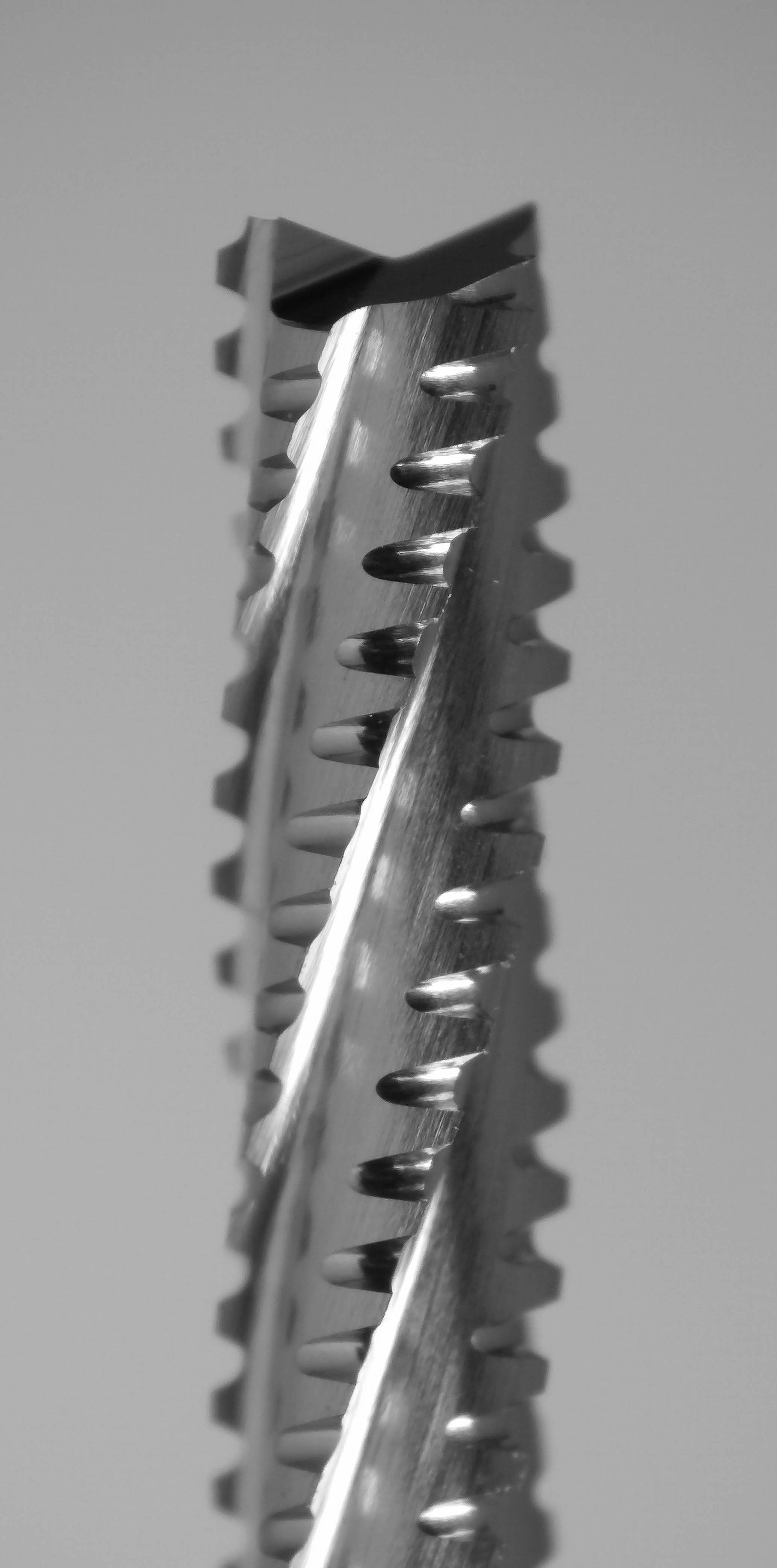 Fish tail tip detail on 2.00mm chip breaker carbide router