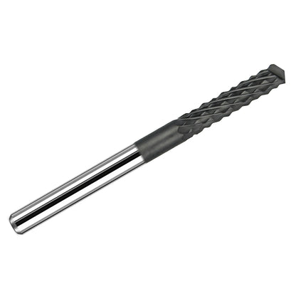 Kyocera 3.00mm CVD diamond coated diamond pattern router bit with drill point tip and 3mm shank, made in USA