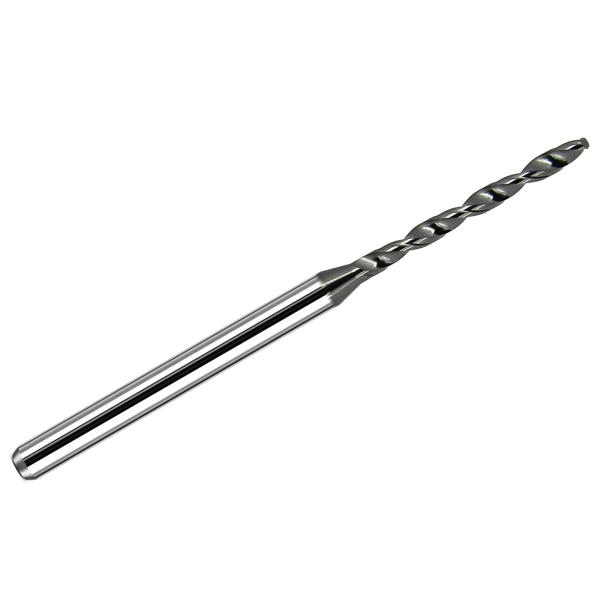 Kyocera 1.80mm (.0709 inch) DLC-coated solid carbide micro twist drill with 3mm shank and 2.00 inch overall length, made in USA