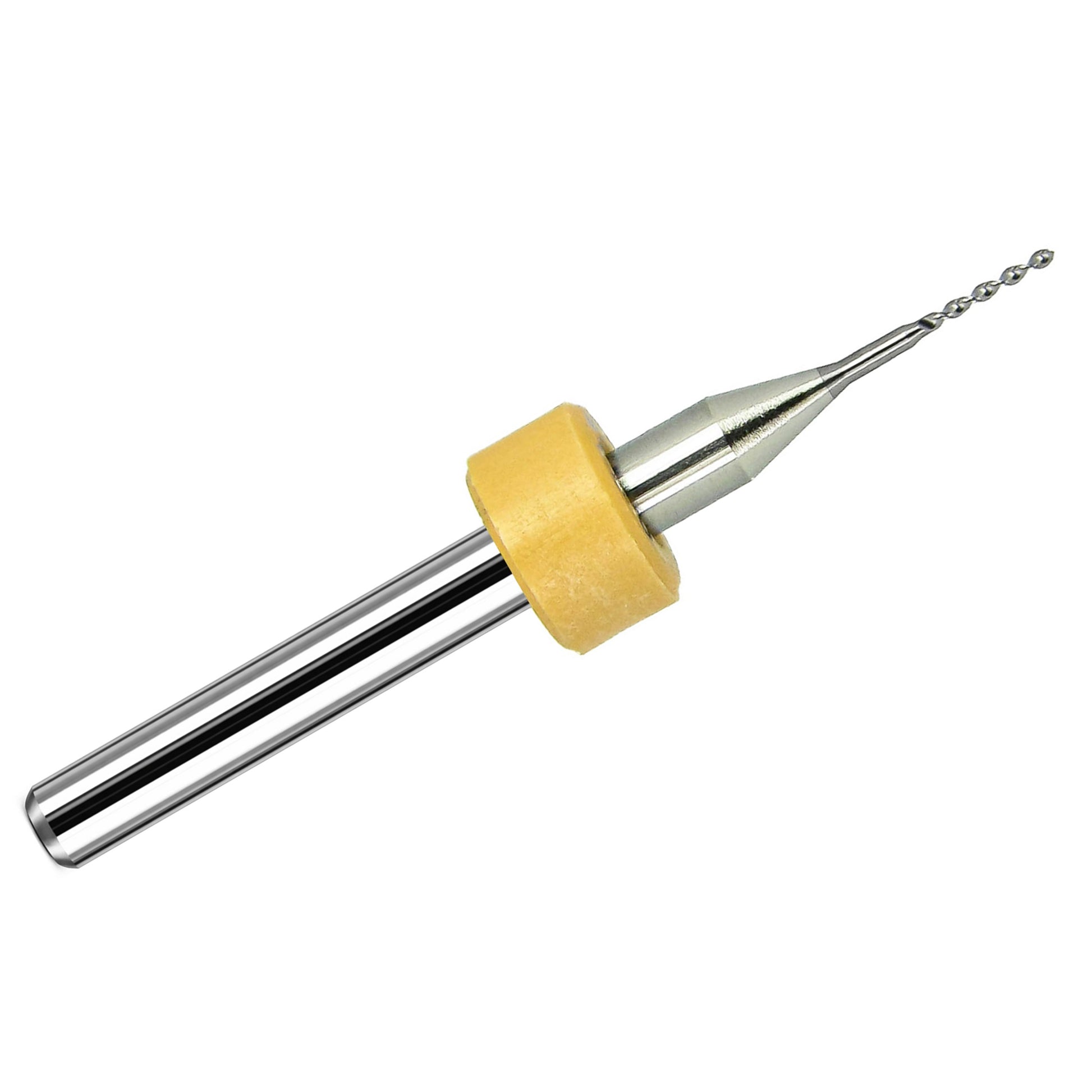 Kyocera 0.60mm (.0236 inch) solid carbide PCB back drill with 150 degree point and 1/8 inch shank, made in USA