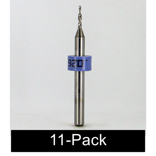.026" Step to .0465" Solid Carbide Step Drill – 1/8" Shank – 1.50" OAL – Made in USA – 11 Pack