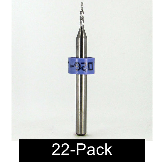 .026 to .043 carbide step drill 22 pack 1/8 shank