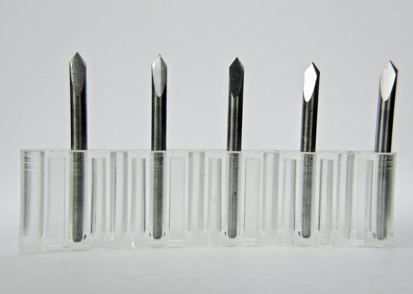 70° Solid Carbide V-Groove Engraving Bit – 0.090" Max Depth – 1/8" Shank – 5 Pack