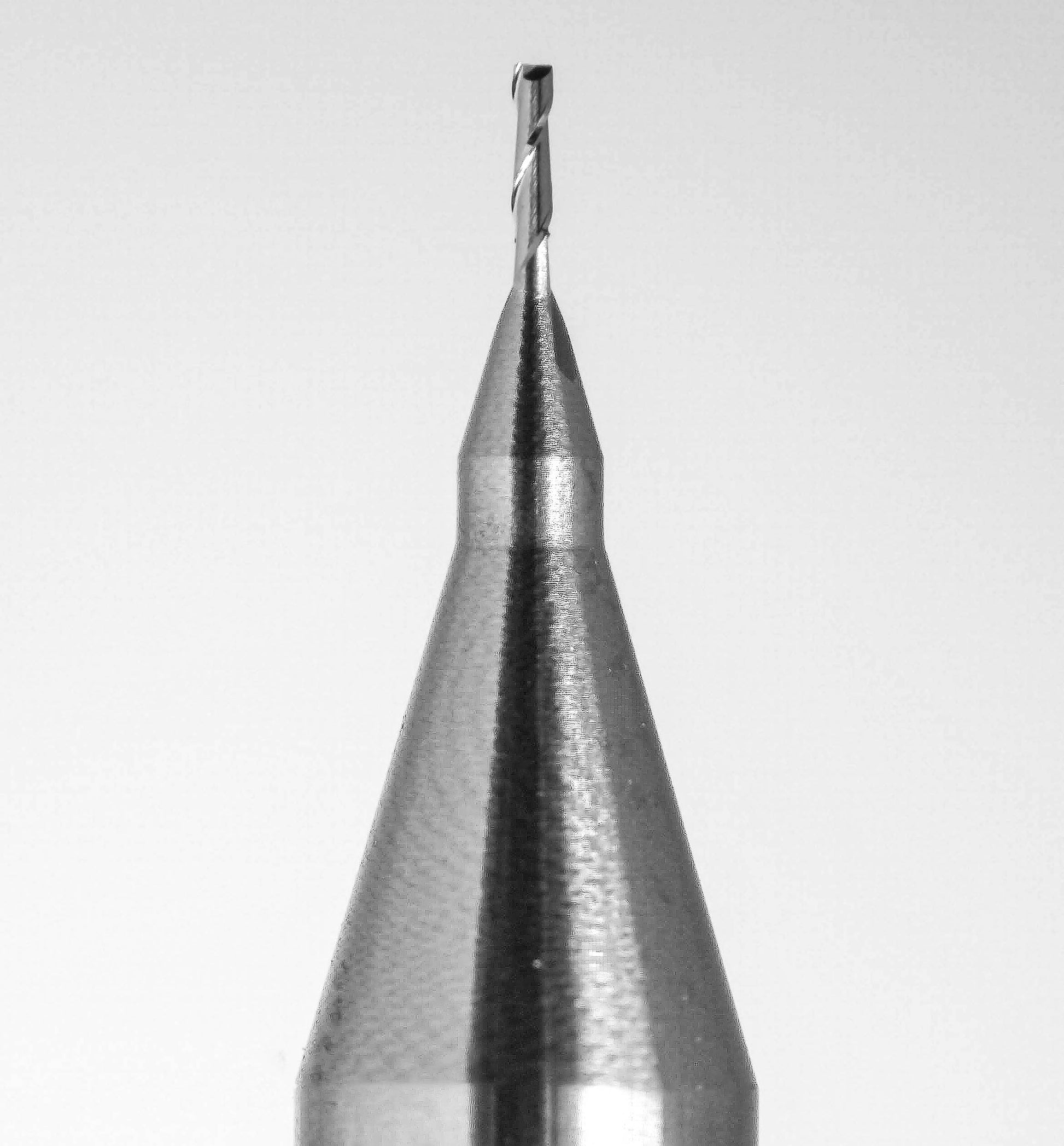 0.30mm carbide micro end mill tip closeup