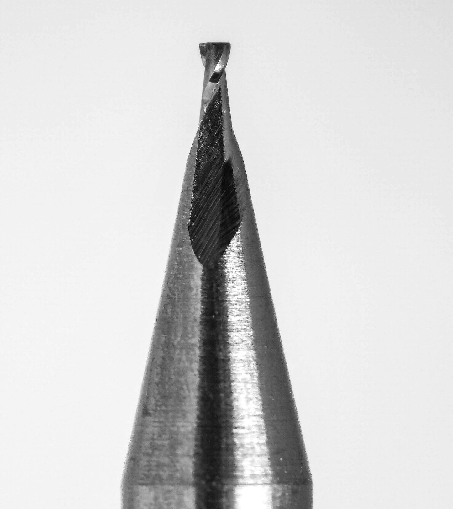 0.50mm .020" x .030" LOC STUB length Two Flute UP Cut Carbide End Mill Square End - Made in U.S.A. M105ST