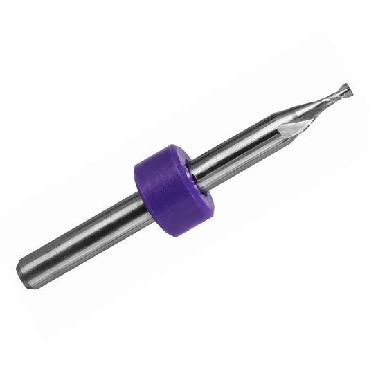 0.0625" (1/16", Approx. 1.60mm) x .094" LOC 2-Flute Up-Cut Stub Length Square End Carbide End Mill, 1/8" Shank | M111ST
