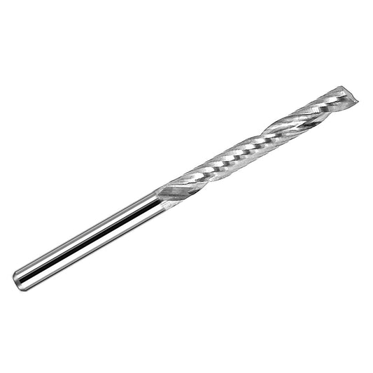 1/8 inch single O-flute carbide end mill with 1/8 inch shank