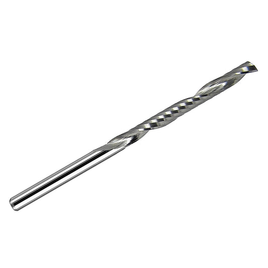 1/8 inch single O-flute carbide end mill with 1/8 inch shank