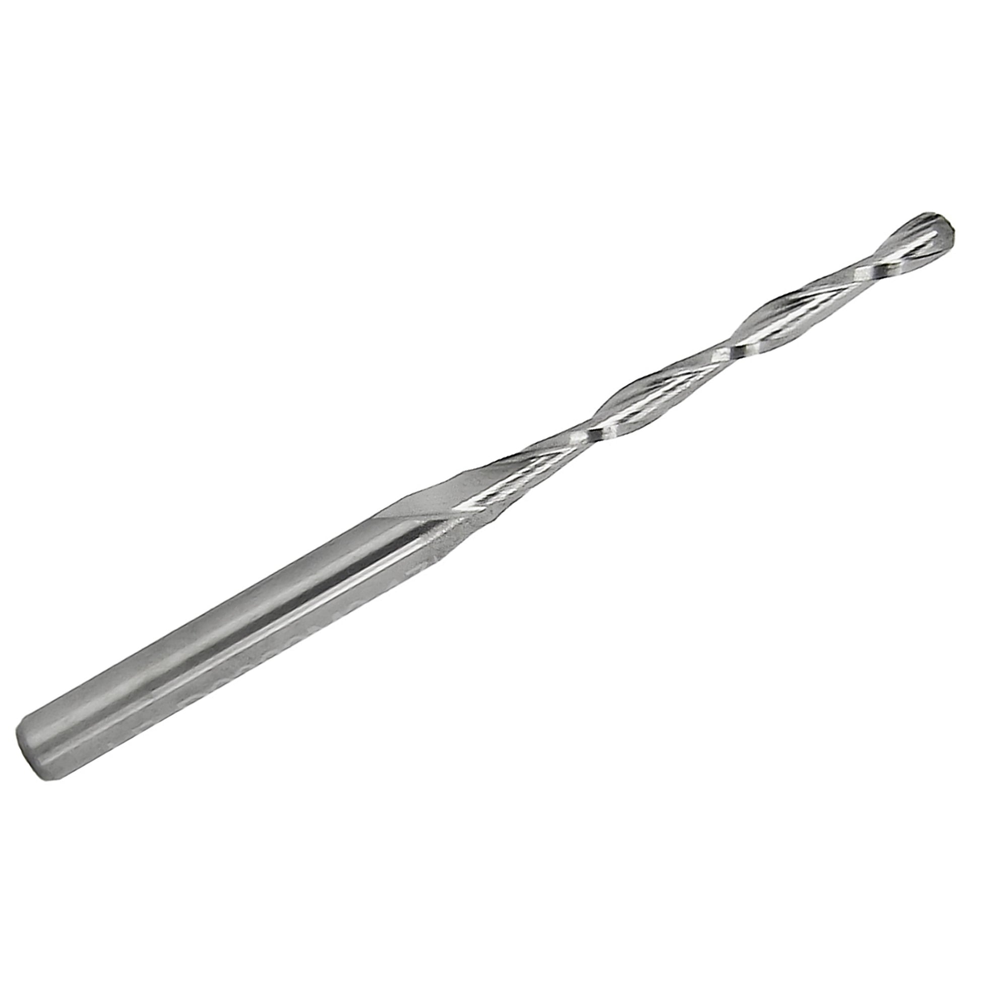 0.0787 inch 2.00mm 2-flute ball nose carbide end mill with 1/8 inch shank