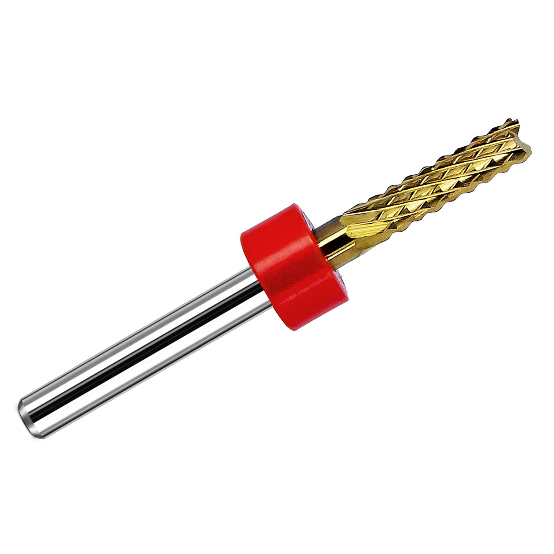 0.1250 inch 1/8 diamond pattern carbide router bit with titanium nitride coating and 1/8 inch shank