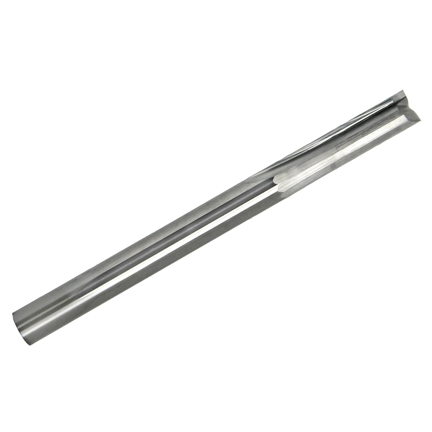 0.1250 inch 1/8 inch two straight flute carbide end mill with square end and 1/8 inch shank