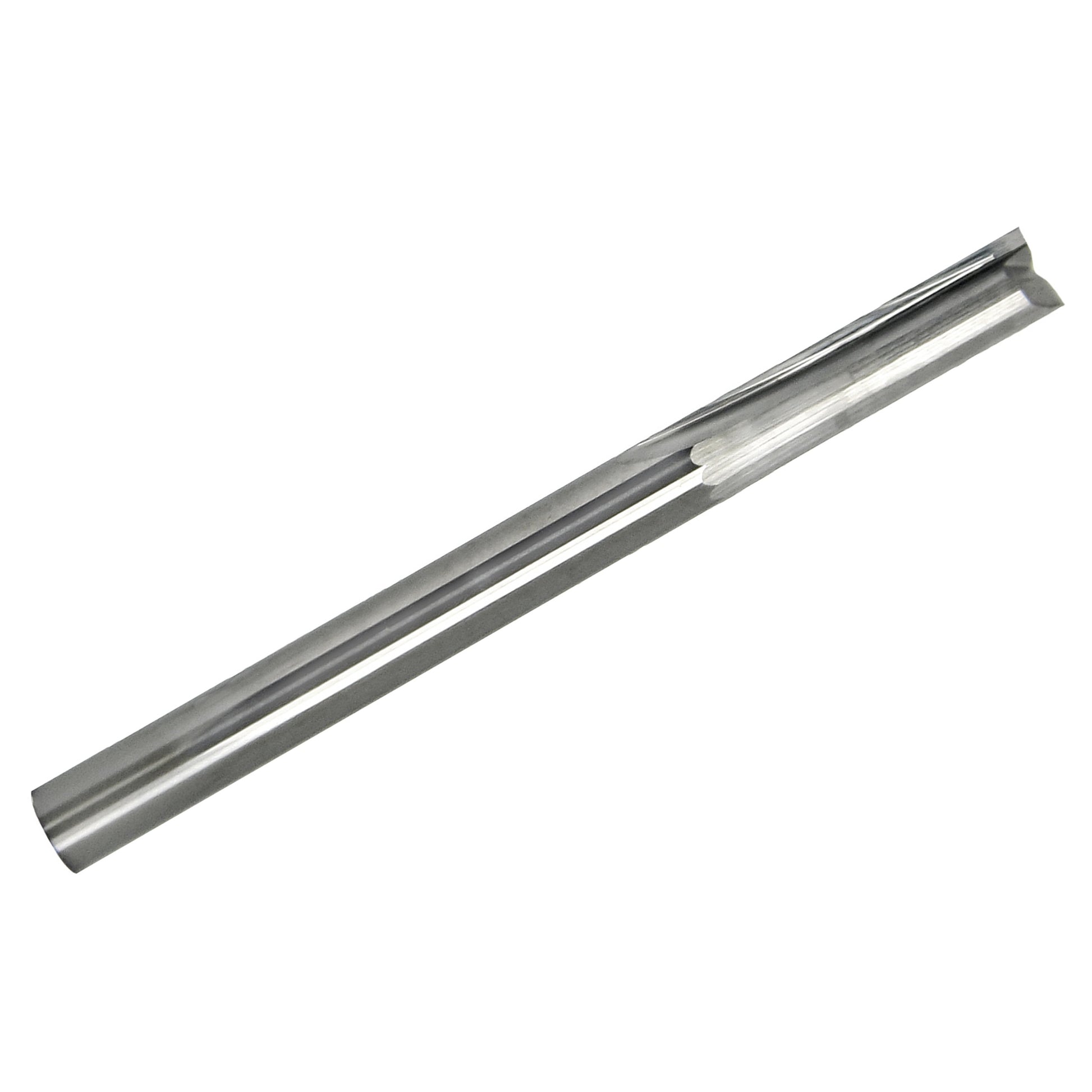 0.1250 inch 1/8 inch two straight flute carbide end mill with square end and 1/8 inch shank