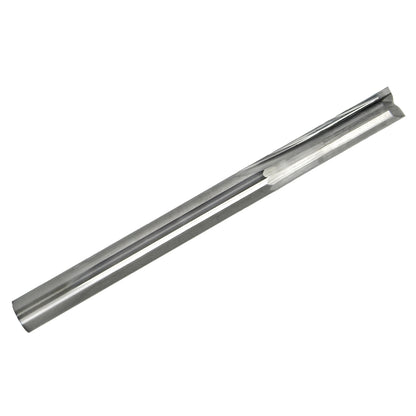 0.1250 inch 1/8 inch two straight flute carbide end mill with square end and 1/8 inch shank