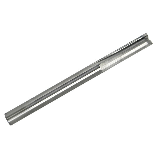 0.1250 inch 1/8 inch two straight flute carbide end mill with square end and 1/8 inch shank