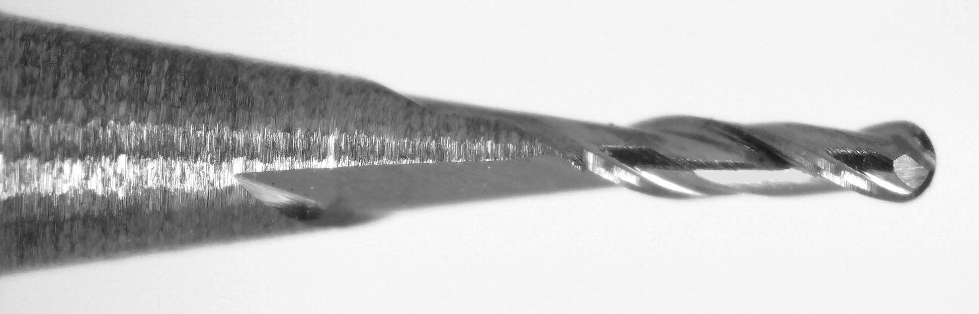 0.50mm ball nose end mill cutting tip close up