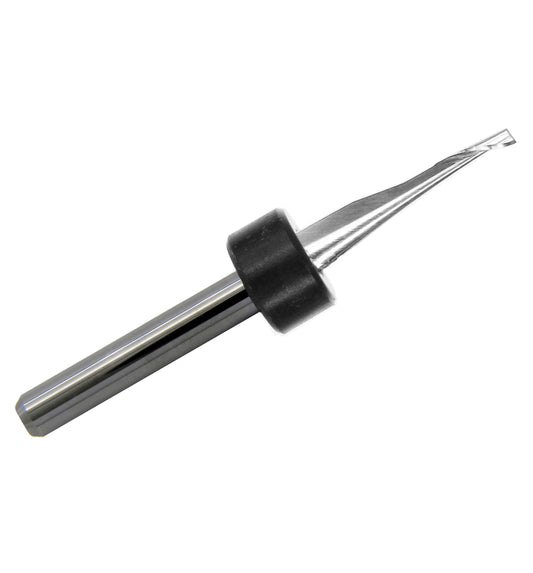 .0625" (1/16") Single-Flute Carbide End Mill – For Plastics, Aluminum & PCB