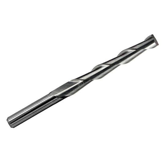 1/8 inch 2-flute square end solid carbide end mill with .867 inch length of cut