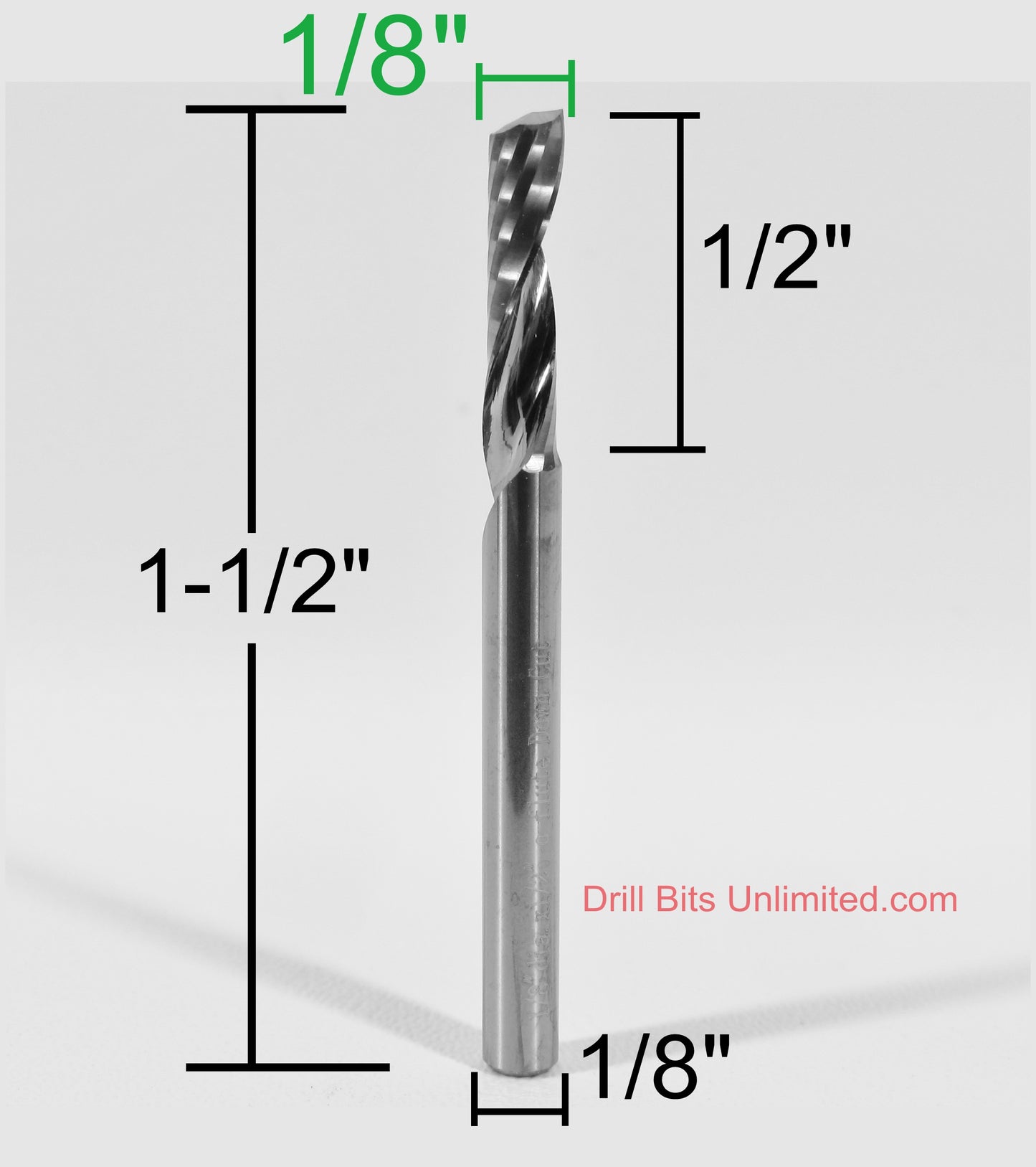 End Mill for cnc machining plastic, acrylic, aluminum and soft metals.