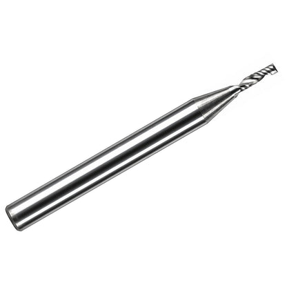 0.0472" (1.2mm) x 5mm LOC Single O-Flute Carbide End Mill, Up Cut, 1/8" Shank | MO-115