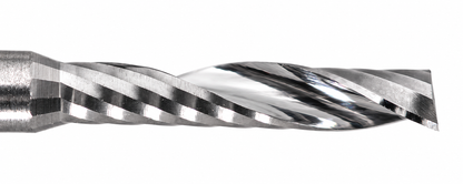 0.0591" (1.5mm) x 8mm LOC Single O-Flute Carbide End Mill, Up Cut, 1/8" Shank | MO-131