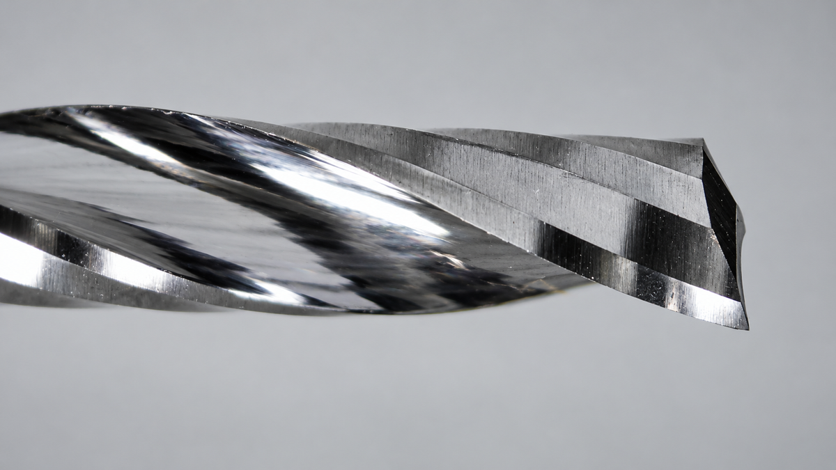 0.1181" (3.0mm) x 12mm LOC DLC Single O-Flute Carbide End Mill, Up Cut, 1/8" Shank | MO-178