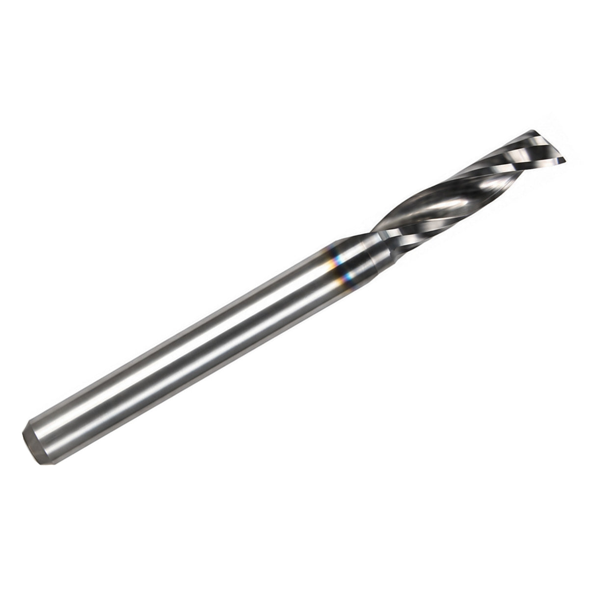 0.1181" (3.0mm) x 12mm LOC DLC Single O-Flute Carbide End Mill, Up Cut, 1/8" Shank | MO-178
