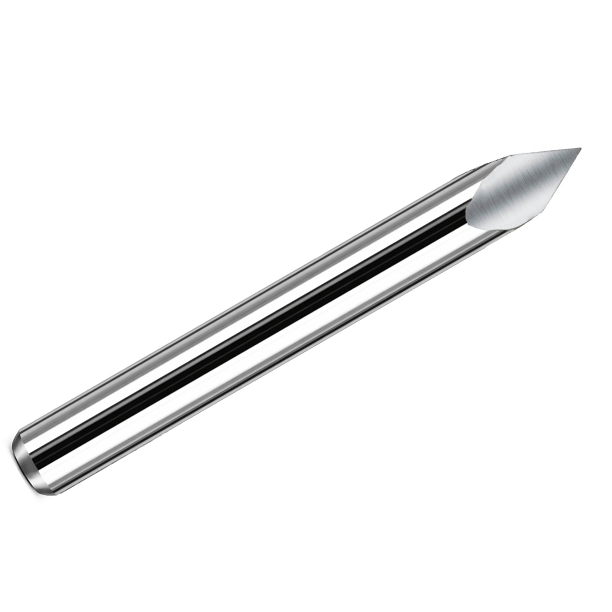 60 degree carbide pyramid engraver 3 edge CNC engraving bit with 1/8 inch shank
